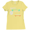do more makes you happy skateboard Ladies Fitted T-Shirt
