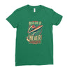 never surrender Ladies Fitted T-Shirt