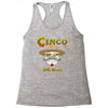 cinco de mayo badass skull Racerback Tank
