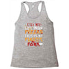 cut into pizzas Racerback Tank