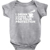 for your protection Baby Bodysuit
