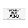 georgia is my mind License Plate