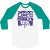 spread love the brooklyn way 3/4 Sleeve Shirt