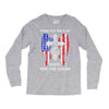 stand for the flag kneel for the cross Long Sleeve Shirts