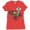 zombie ardilla Ladies Fitted T-Shirt