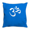 hare krishna aum Throw Pillow
