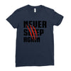 Never Sleep Again Ladies Fitted T-Shirt