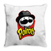 little grey chips Throw Pillow