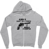 guns don't kill people, i kill people t shirt Zipper Hoodie