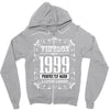 vintage made in 1999 perfectly aged a living legend Zipper Hoodie