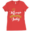 kings are born in july Ladies Fitted T-Shirt