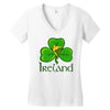 ireland shamrock Women's V-Neck T-Shirt