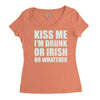 kiss me i'm drunk or irish Women's Triblend Scoop T-shirt
