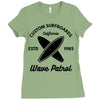 wave patrol Ladies Fitted T-Shirt