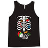 Christmas Skeleton mom and baby maternity Tank Top