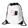purr evil Drawstring Bags