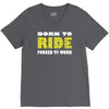 born to ride forced to work V-Neck Tee