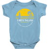 amity island jaws inspired movie shark printed Baby Onesie
