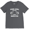 this girl loves her sheltie V-Neck Tee