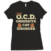 i have o.c.d obsessive cat disorder Ladies Fitted T-Shirt