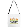 i'm a proud father in law Adjustable Strap Totes
