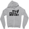 huge pen Zipper Hoodie
