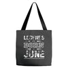 legends are born in june birthday vintag Tote Bags