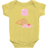 ice cream ghost Baby Onesie