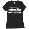 motorboating enthusiast Ladies Fitted T-Shirt
