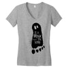 eat drink and be scary 2 Women's V-Neck T-Shirt