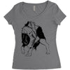 wolf Women's Triblend Scoop T-shirt