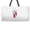 i run like a girl try to keep up Weekender Totes