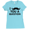 i mustache you a question Ladies Fitted T-Shirt