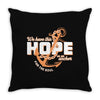 We Have This Hope As an Anchor Uterine-Endometrial Cancer Awareness Throw Pillow