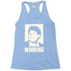 charlie sheen   winning   official Racerback Tank