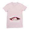 November Peeking Out Baby Girl Ladies Fitted T-Shirt