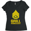 grill sergeant military Women's Triblend Scoop T-shirt