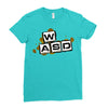 gamer wasd Ladies Fitted T-Shirt