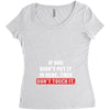 If You Didn't Put it in Here Then Don't Touch it Women's Triblend Scoop T-shirt