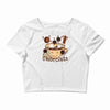 hot chocolate time! Crop Top