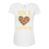pizza is my valentine 3 Maternity Scoop Neck T-shirt