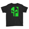 mad engine marvel brand punisher scar glow in the dark Youth Tee