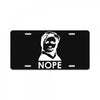 nope License Plate