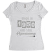 made in 1950 and still awesome Women's Triblend Scoop T-shirt