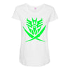 autobot and decepticon symbols Maternity Scoop Neck T-shirt