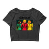 heathers girls black Crop Top