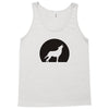 wolf howling at moon Tank Top