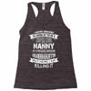 Super Cool Nanny Of A Freaking Awesome Granddaughter Racerback Tank