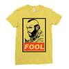 fool b.a. baracus Ladies Fitted T-Shirt