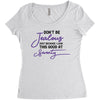 don't be jealous just because i look this good at seventy Women's Triblend Scoop T-shirt